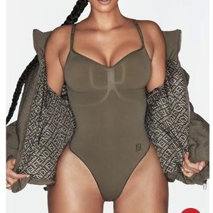 FENDI X SKIMS Sculpting Thong Bodysuit 3X